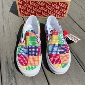 Vans Classic Slip-On Pride Rainbow Color Sneakers 🌈